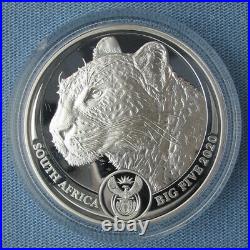 2020 South Africa 5 Rand Big Five Spotted Leopard 1 oz Silver Proof