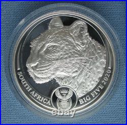 2020 South Africa 5 Rand Big Five Spotted Leopard 1 oz Silver Proof
