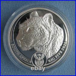 2020 South Africa 5 Rand Big Five Spotted Leopard 1 oz Silver Proof