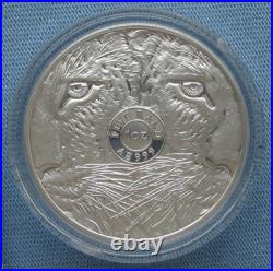 2020 South Africa 5 Rand Big Five Spotted Leopard 1 oz Silver Proof