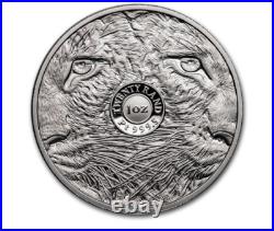 2020 South Africa 5 Rand The Big Five Series 1 Leopard. 999 Silver
