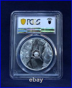 2020 South Africa Big Five Rhino 5 Rand Proof Pcgs Pr70 Gold Shield