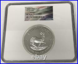 2020 South Africa Krugerrand 2oz. 999 Silver NGC PF70 Ultra Cameo First Releases