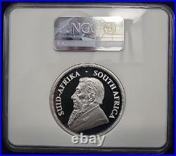 2020 South Africa Proof 2 oz Silver Krugerrand NGC PF70 2KR PR70 with COA