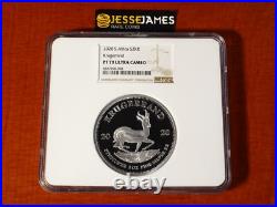 2020 South Africa Proof Silver Krugerrand Ngc Pf70 Ultra Cameo 2 Oz
