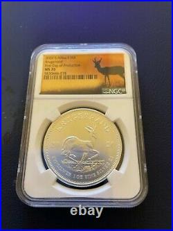 2020 South Africa S1KR Krugerrand NGC MS70 FDP
