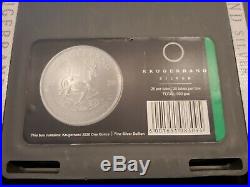 2020 South Africa Silver Krugerrand 1 oz 1 Rand BU Sealed 500 Coin Box