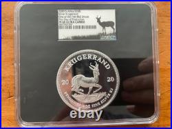 2020 South Africa Silver Krugerrand 2 oz 999 NGC PF69 UCAM