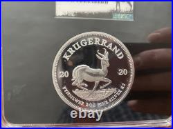 2020 South Africa Silver Krugerrand 2 oz 999 NGC PF69 UCAM