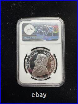 2020 South Africa Silver Krugerrand Ngc Ms70 First Day Of Production Tumi Signed