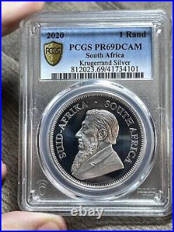 2020 South Africa Silver Proof Krugerrand PCGS PR69DCAM