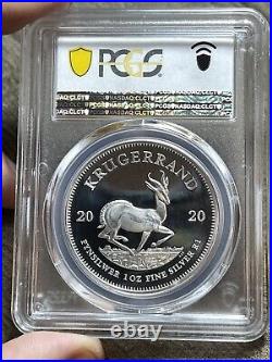 2020 South Africa Silver Proof Krugerrand PCGS PR69DCAM