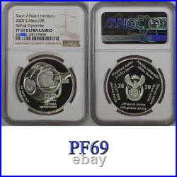 2020 south africa SILVER PROOF 2 RAND PF 69 ngc RETINAL CRYOPROBE