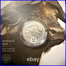 2021-2023 Big Five Series II South Africa 5 Rand 5 1oz Silver Coins Bu Coa Ogp