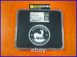 2021 2 Oz Proof Silver Krugerrand Ngc Pf70 First Day Production Honey Mamabolo