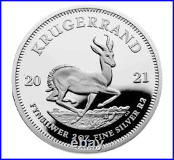 2021 2oz South Africa Silver Krugerrand Proof