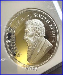 2021 R2 South Africa 2 oz Silver Krugerrand First Releases NGC PF 70 UCAM Coin