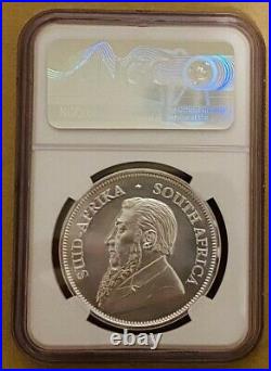 2021 S. Africa Krugerrand Silver Ngc Ms70 First Day Of Issue Ed Harbuz Signed