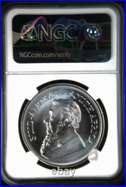 2021 S. Africa S1KR Krugerrand First Day of Issue 1oz Silver Coin. MS 70. DAMAGE