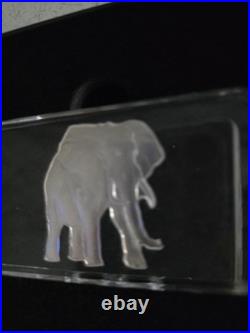 2021 Solomon Islands Animals of Africa 1 oz Silver Elephant Shaped Coin in OGP