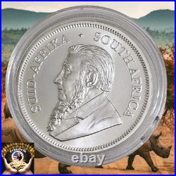 2021 South Africa 1 oz. 999 Silver Krugerrand In Capsule Brilliant Uncirculated