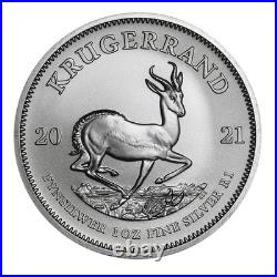 2021 South Africa 1 oz. 999 Silver Krugerrand SA 1 Rand BU