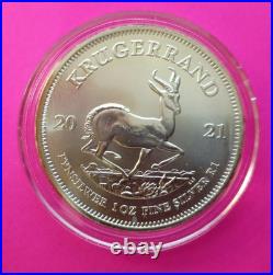 2021 South Africa 1 oz Silver Krugerrand BU
