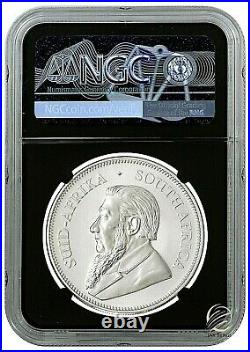 2021 South Africa 1 oz Silver Krugerrand Coin NGC MS70 FR BC Springbok Label