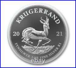 2021 South Africa 1oz Silver Krugerrand Proof NGC PF70 FDI Signed by H. Mamabolo