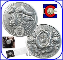 2021 South Africa Big Five (5) BUFFALO 1 oz Silver Coin - in blister pack