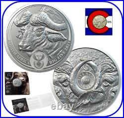 2021 South Africa Big Five (5) Buffalo 1 oz BU Silver Coin - in blister pack