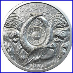 2021 South Africa Big Five (5) Buffalo 1 oz BU Silver Coin - in blister pack