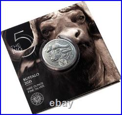 2021 South Africa Big Five (5) Buffalo 1 oz BU Silver Coin - in blister pack