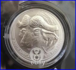 2021 South Africa Buffalo 1 oz Silver Big 5 GEM BU with Coin Card SHIP TODAY