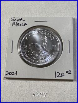 2021 South Africa Krugerrand 1 oz Silver Coin