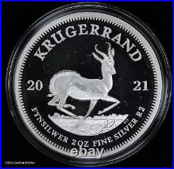 2021 South Africa Krugerrand 2 oz. 999 Proof Silver Coin in OGP