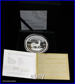 2021 South Africa Krugerrand 2 oz. 999 Proof Silver Coin in OGP