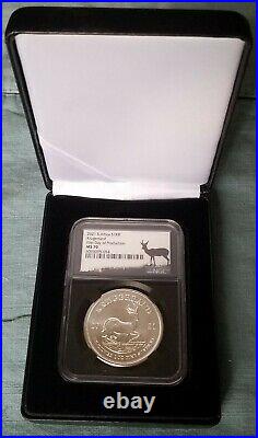 2021 South Africa Krugerrand Silver MS70 FIRST DAY OF PRODUCTION (POP 588)