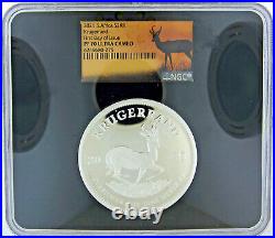 2021 South Africa Silver 2 oz Krugerrand First Day of Issue PF-70 UC NGC