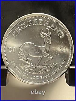 2021 South Africa Silver Krugerrand 1 OZ Gem Brilliant Uncirculated Mint State