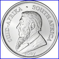 2021 South Africa Silver Krugerrand 1 oz 1 Rand BU Sealed 500 Coin Box