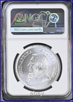 2021 South Africa Silver Krugerrand 1 oz NGC MS69 Brown Label