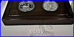 2021 South Africa Silver Krugerrand & Buffalo Proof 2 Coin Set Low Mintage