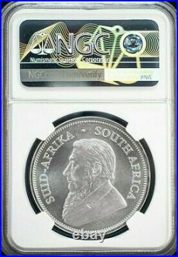 2021 South Africa Silver Krugerrand FDOI NGC MS70 Ed Harbuz Hand signed
