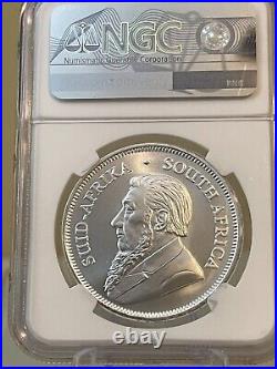 2021 South Africa Silver Krugerrand Ngc Ms70 First Day Of Issue Ed Harbuz Signed