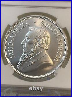 2021 South Africa Silver Krugerrand Ngc Ms70 First Day Of Issue Ed Harbuz Signed