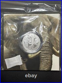 2021 South Africa The Big Five (5) ELEPHANT 1 oz Silver Coin in Blister Pack