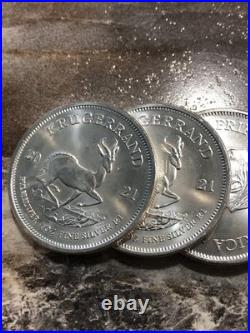 2021 South African Silver Krugerrand 1 Oz. 999 Fine Silver Bullion Coin Lot 8 Oz