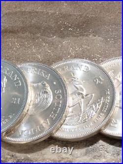 2021 South African Silver Krugerrand 1 Oz. 999 Fine Silver Bullion Coin Lot 8 Oz