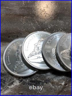 2021 South African Silver Krugerrand 1 Oz. 999 Fine Silver Bullion Coin Lot 8 Oz